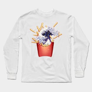 kanagawa fries Long Sleeve T-Shirt